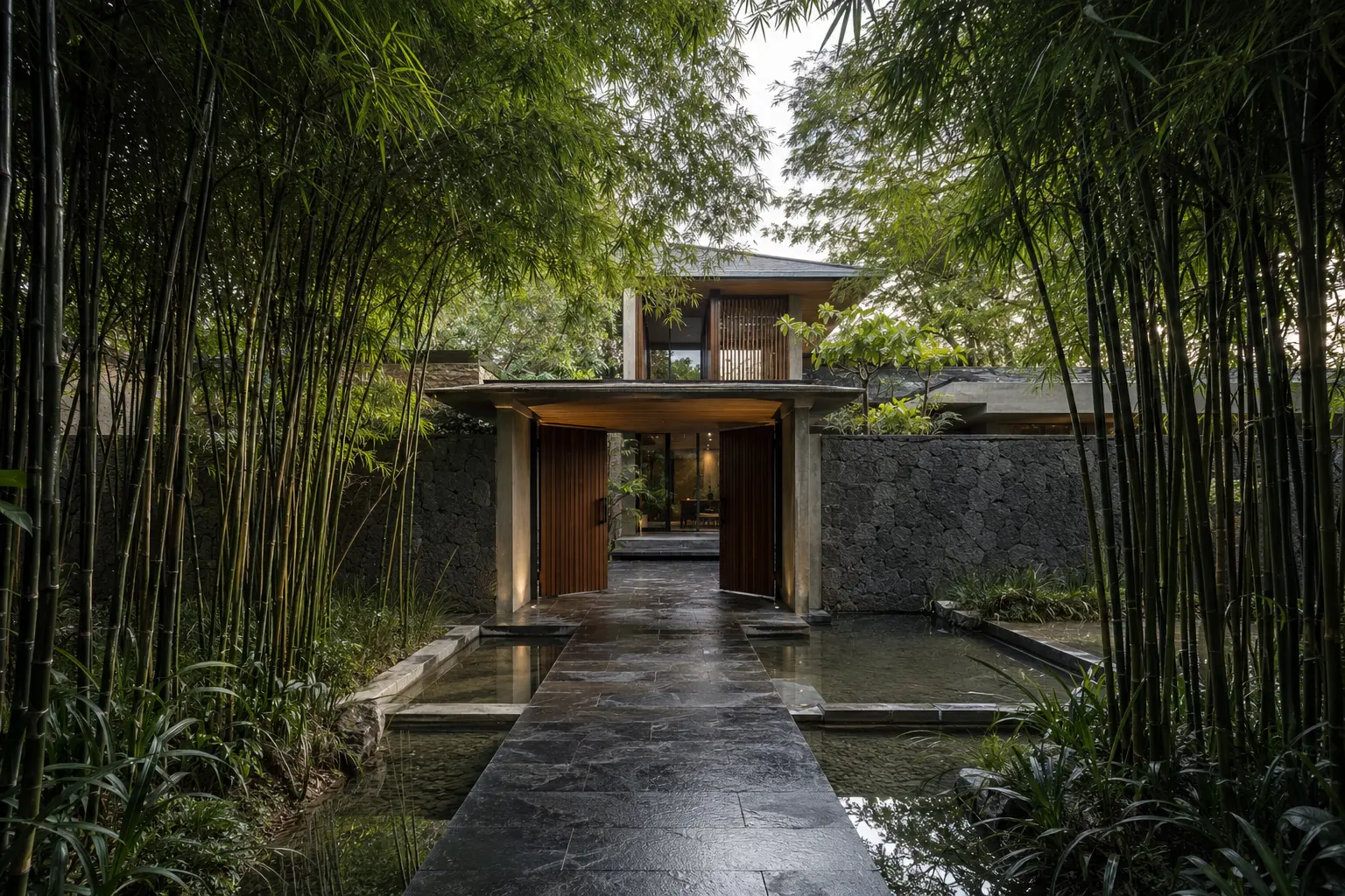 Nhà Vườn Sân Tre 760 — Toàn cảnh trong vườn — Home6D