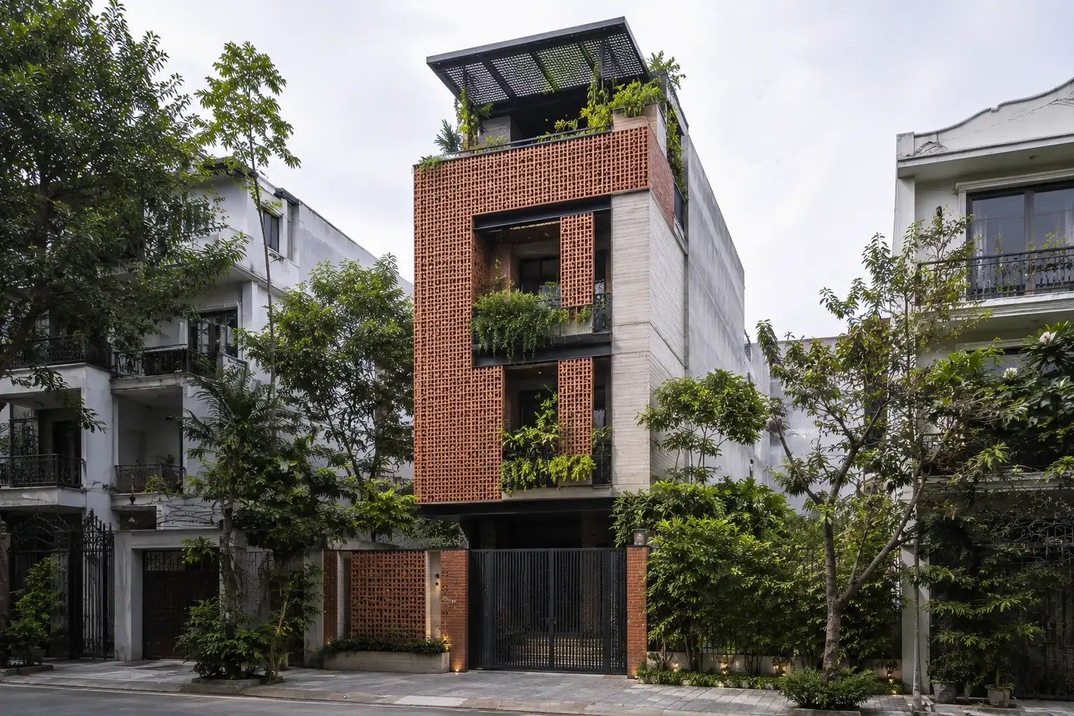Nhà Mành Gạch 320 — Mặt tiền đô thị — Home6D