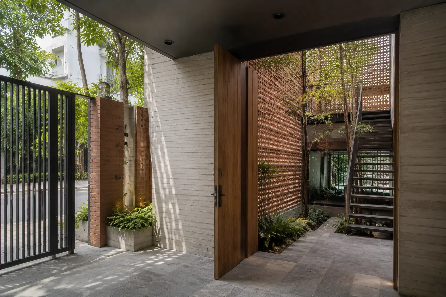 Nhà Mành Gạch 320 — Phòng khách — Home6D