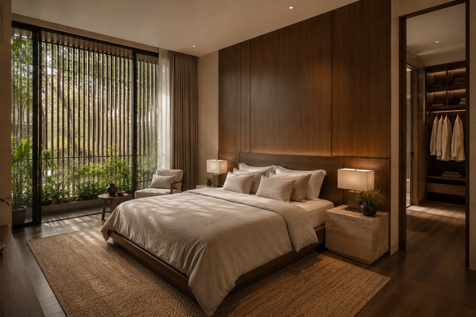 Villa Phố Sân Trong 510 — Phòng ngủ chính — Home6D
