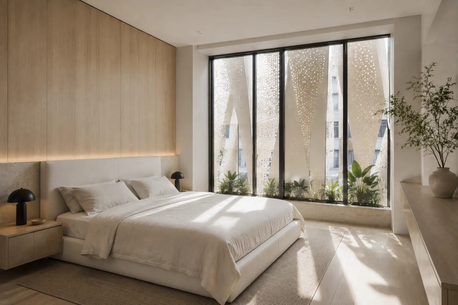 Nhà Mặt Đứng Gấp 360 — Phòng ngủ chính — Home6D