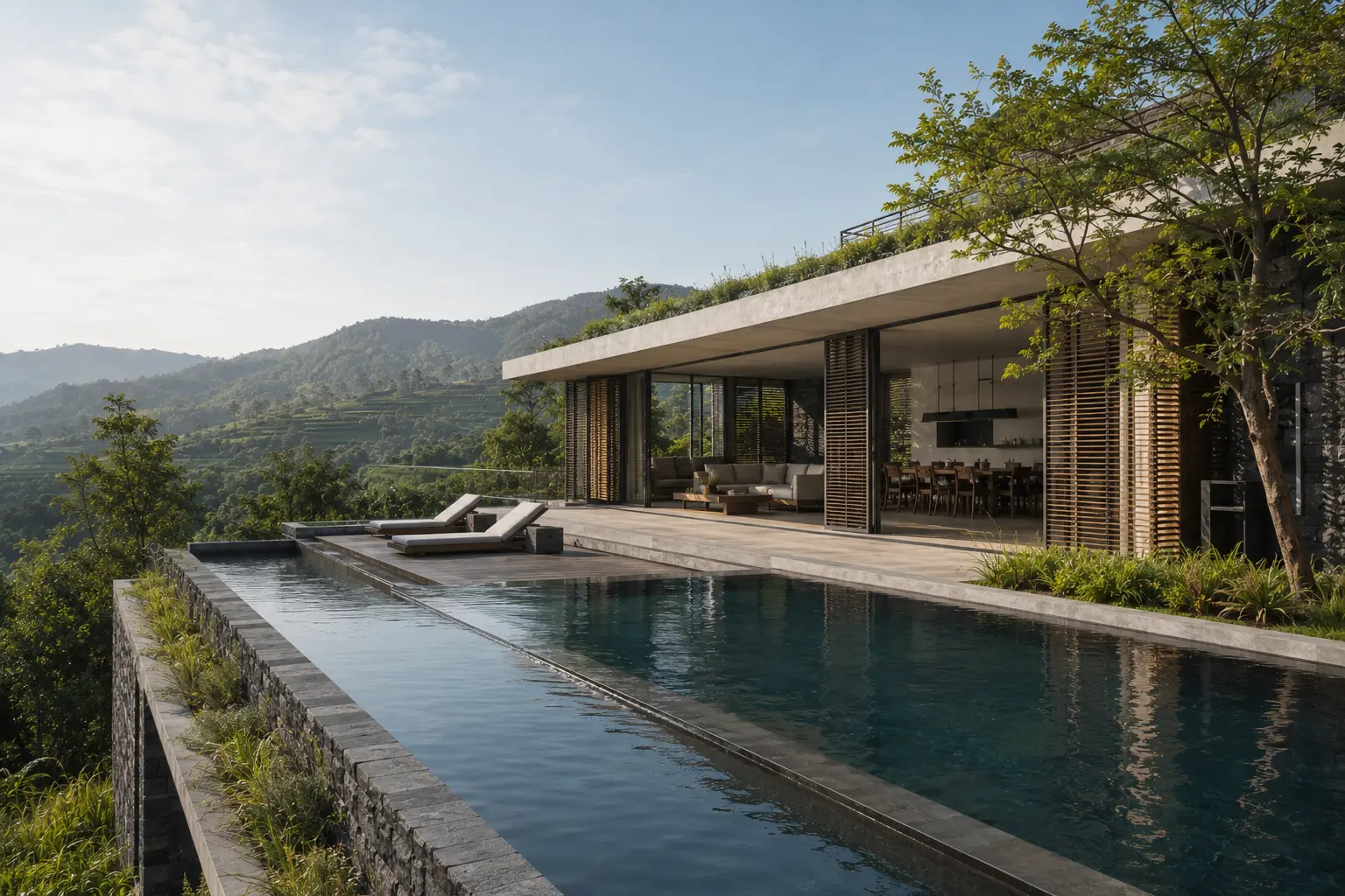 Biệt thự Hồ Chân Trời 710 — Hồ bơi và cảnh quan — Home6D