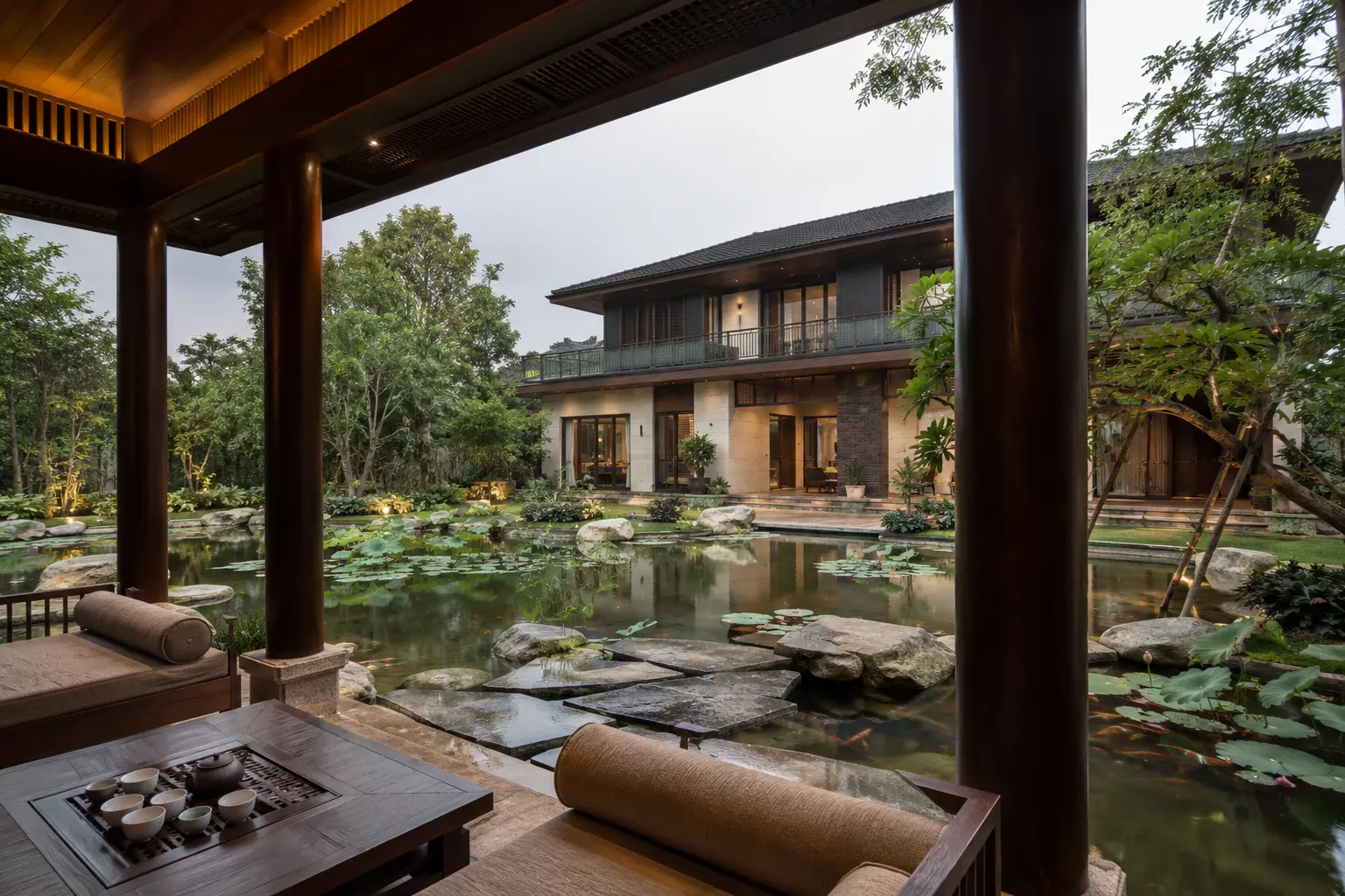 Biệt thự Mặt Nước Hoa Sen 590 — Phòng tắm thư giãn — Home6D