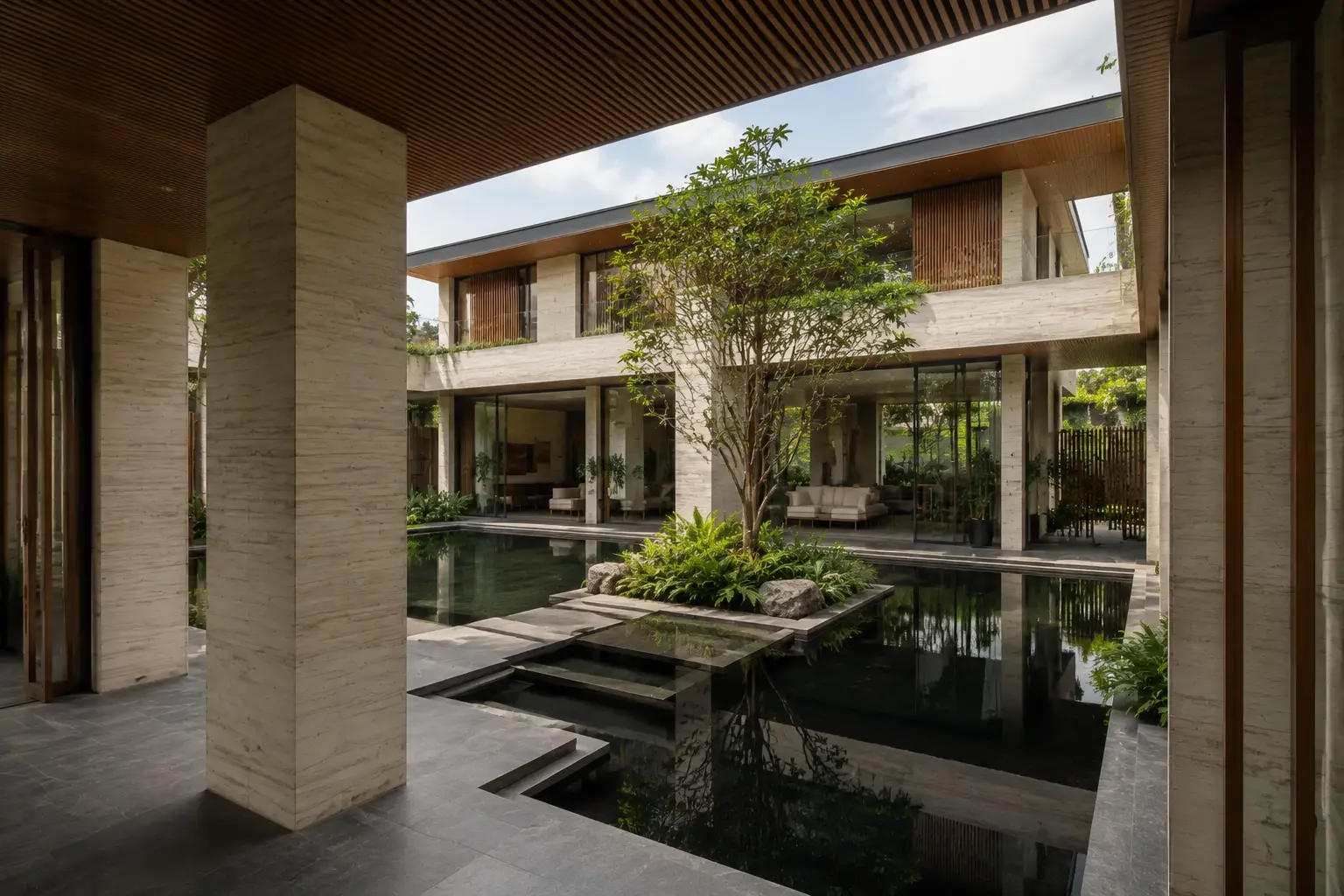 Nhà Sân Trong 620 — Sân trong và hiên — Home6D