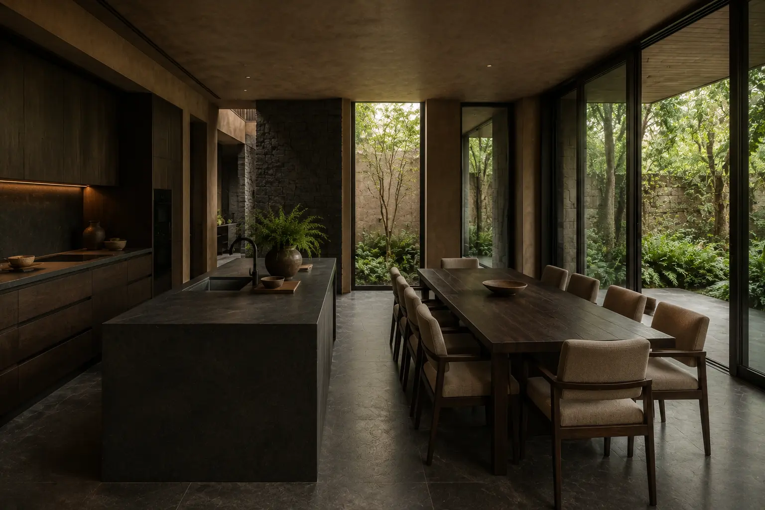 Monolith Garden House 430 — Cầu thang và khoảng thông tầng — Home6D