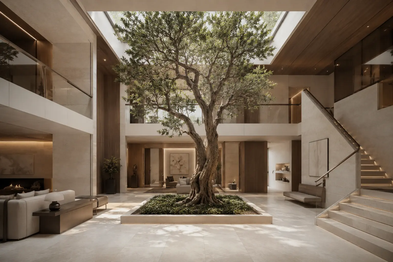 Oak Atrium Residence 760 — Đại sảnh hoặc atrium — Home6D