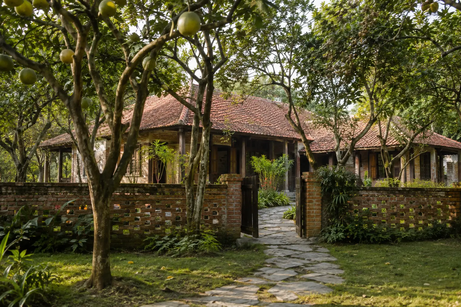 Orchard Veranda House 450 — Toàn cảnh trong vườn — Home6D