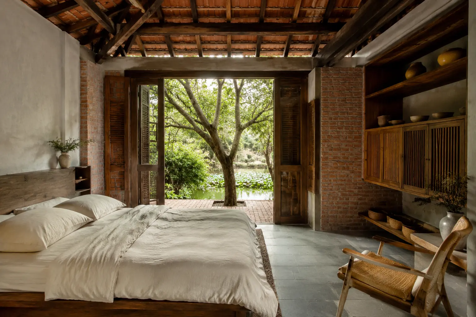 Orchard Veranda House 450 — Phòng ngủ hướng vườn — Home6D