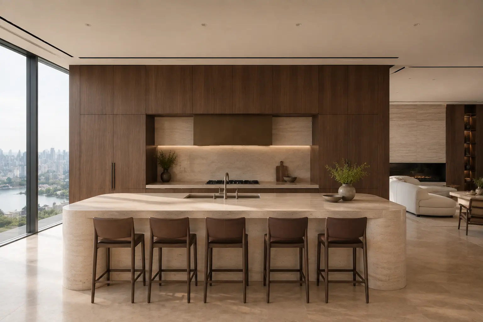 Quiet Luxury Penthouse 390 — Phòng ăn — Home6D