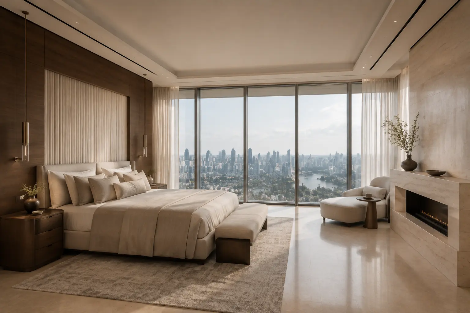 Quiet Luxury Penthouse 390 — Không gian giao thông — Home6D