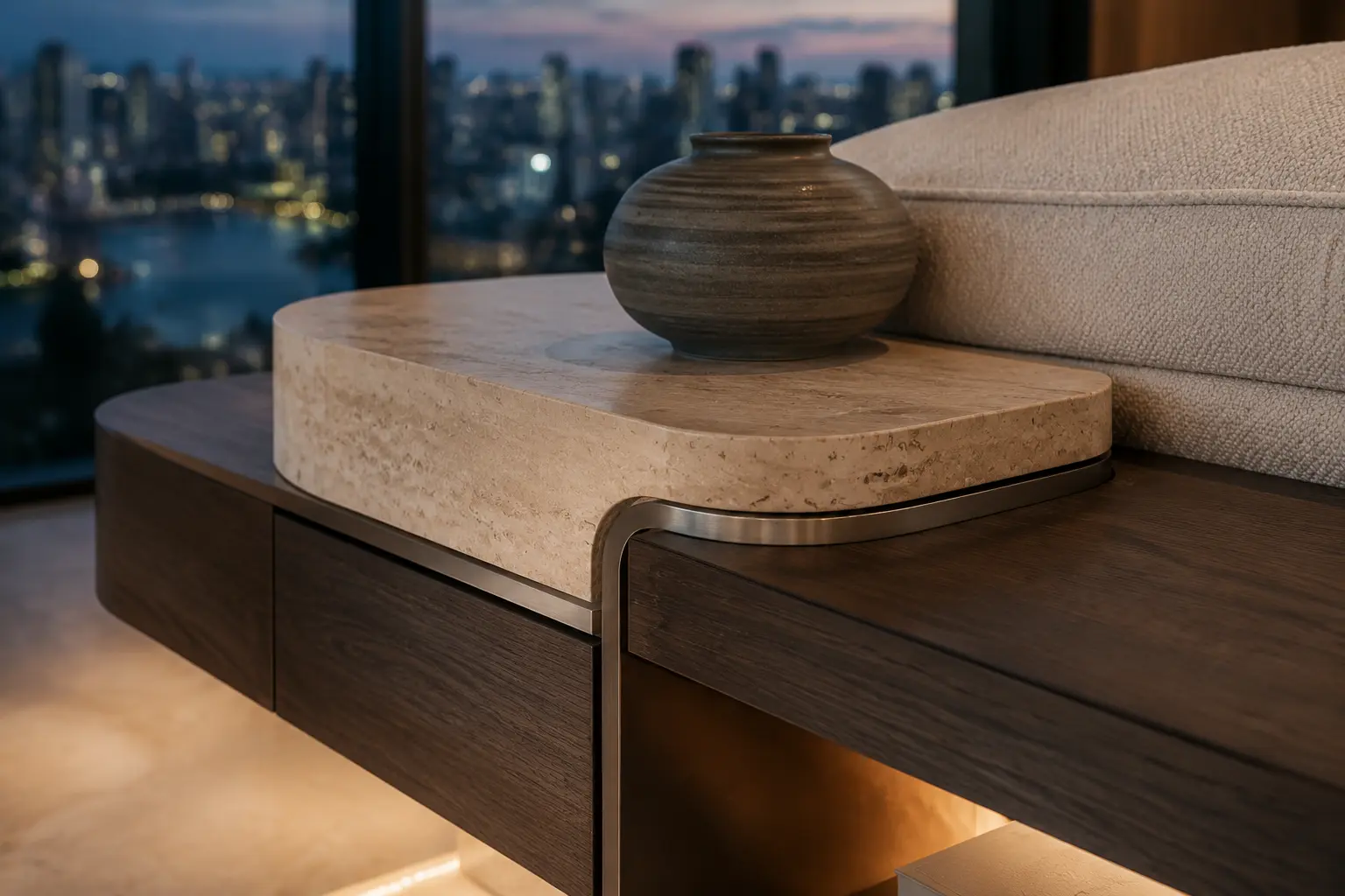 Quiet Luxury Penthouse 390 — Chi tiết vật liệu và đồ bespoke — Home6D