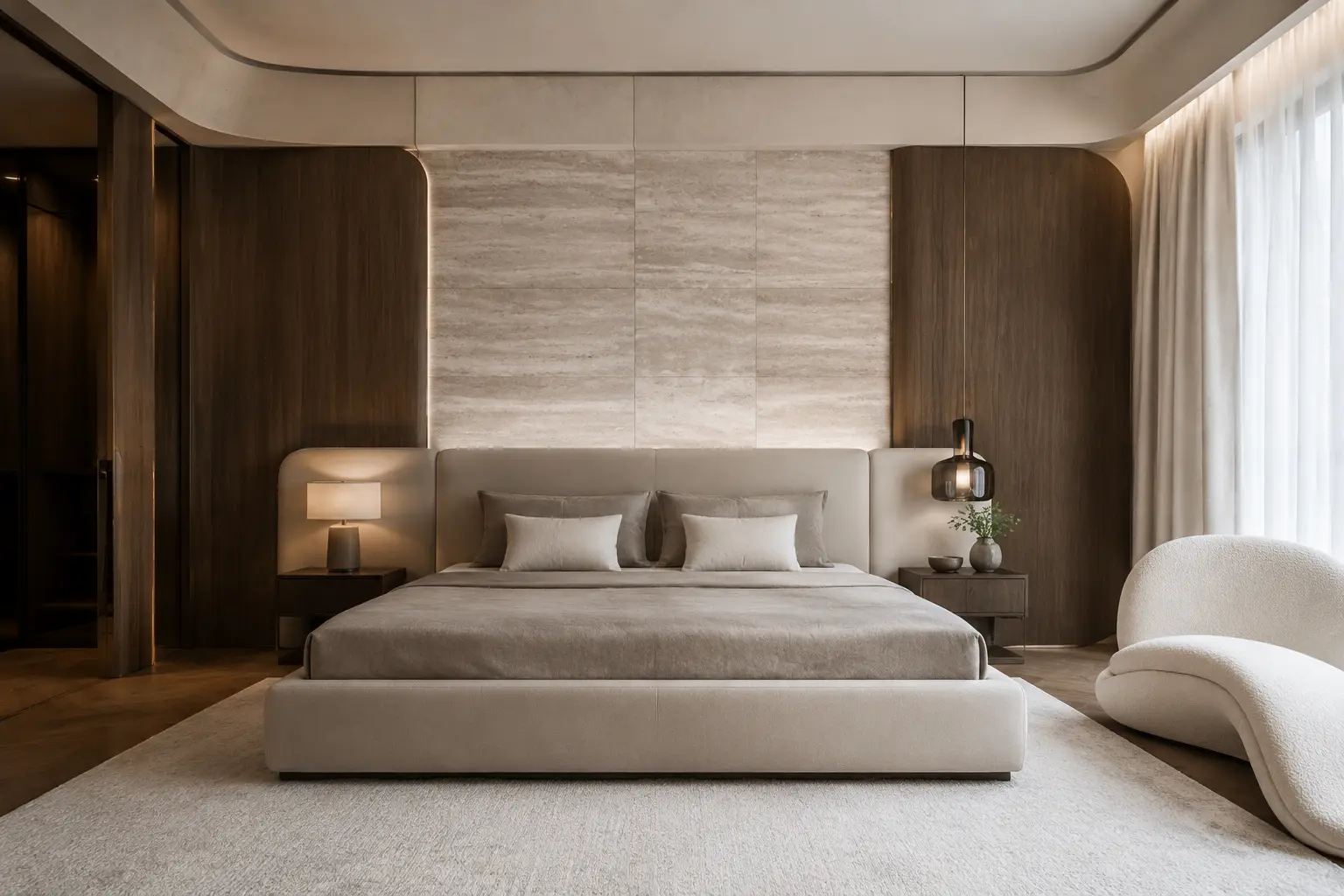 Nhà Đá & Lụa 620 — Phòng ngủ chính — Home6D