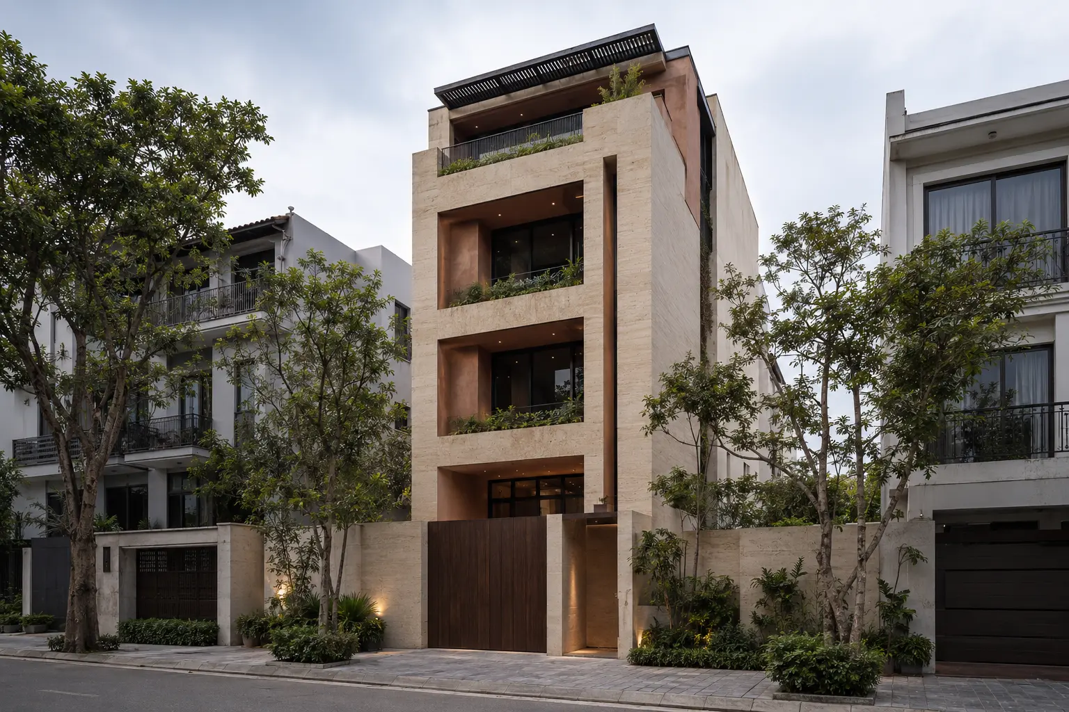 Nhà Phố Sân Tĩnh 470 — Mặt tiền đô thị — Home6D