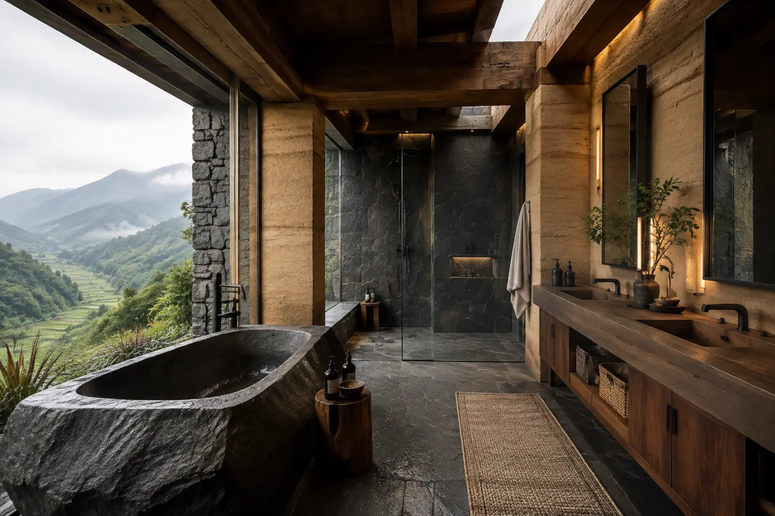 Nhà Nghỉ Thung Lũng 950 — Hồ bơi và cảnh quan — Home6D