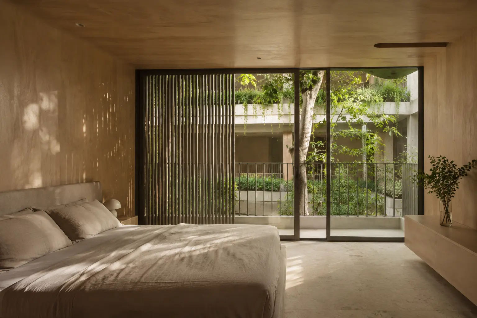 Vertical Courtyard Home 410 — Phòng ngủ chính — Home6D