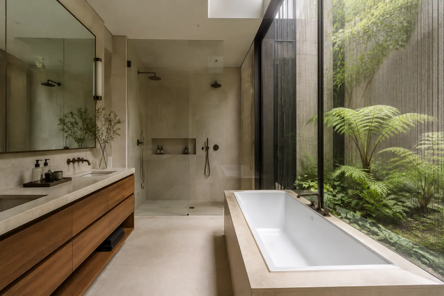 Vertical Courtyard Home 410 — Phòng tắm — Home6D