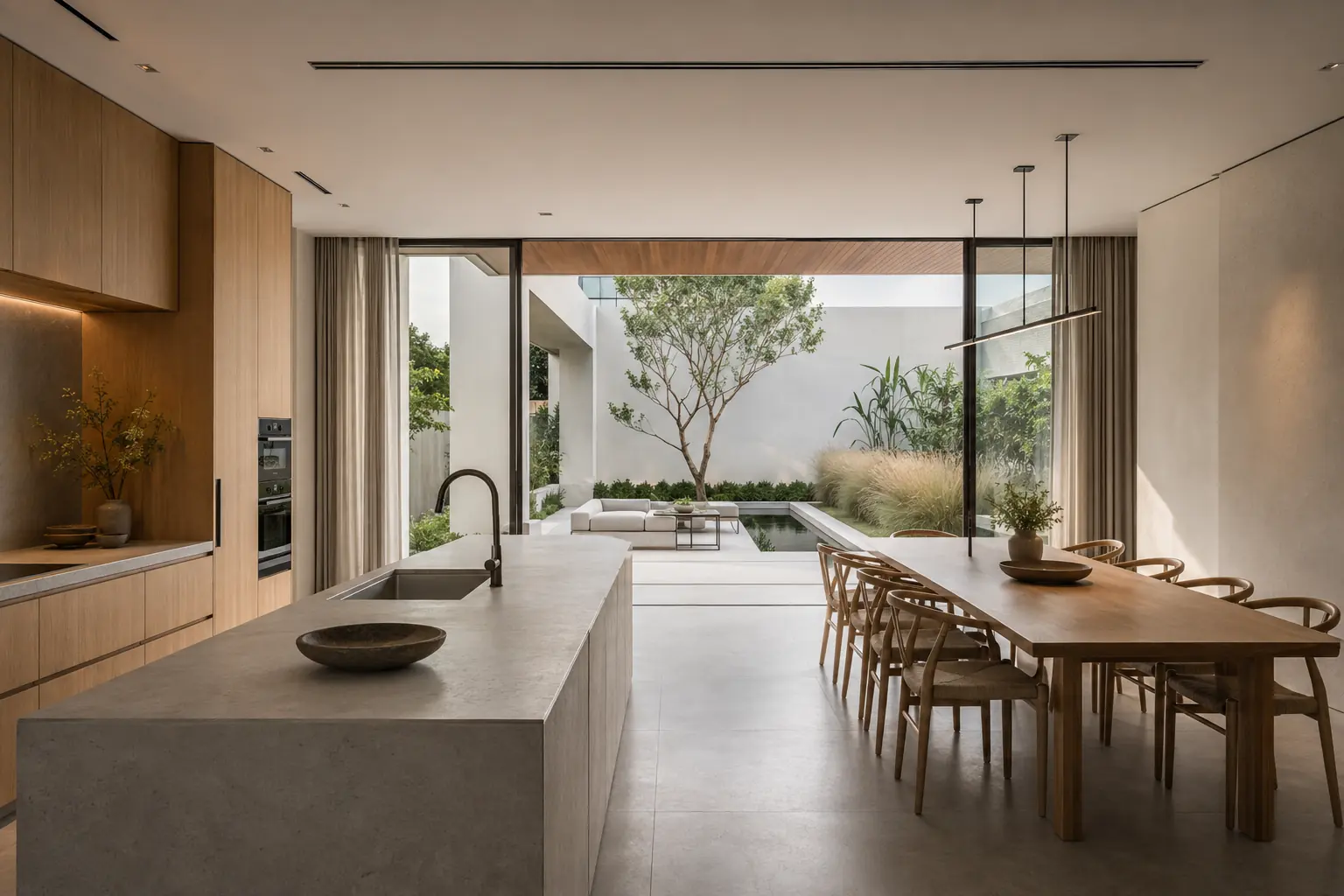 White Frame Residence 560 — Bếp và phòng ăn — Home6D