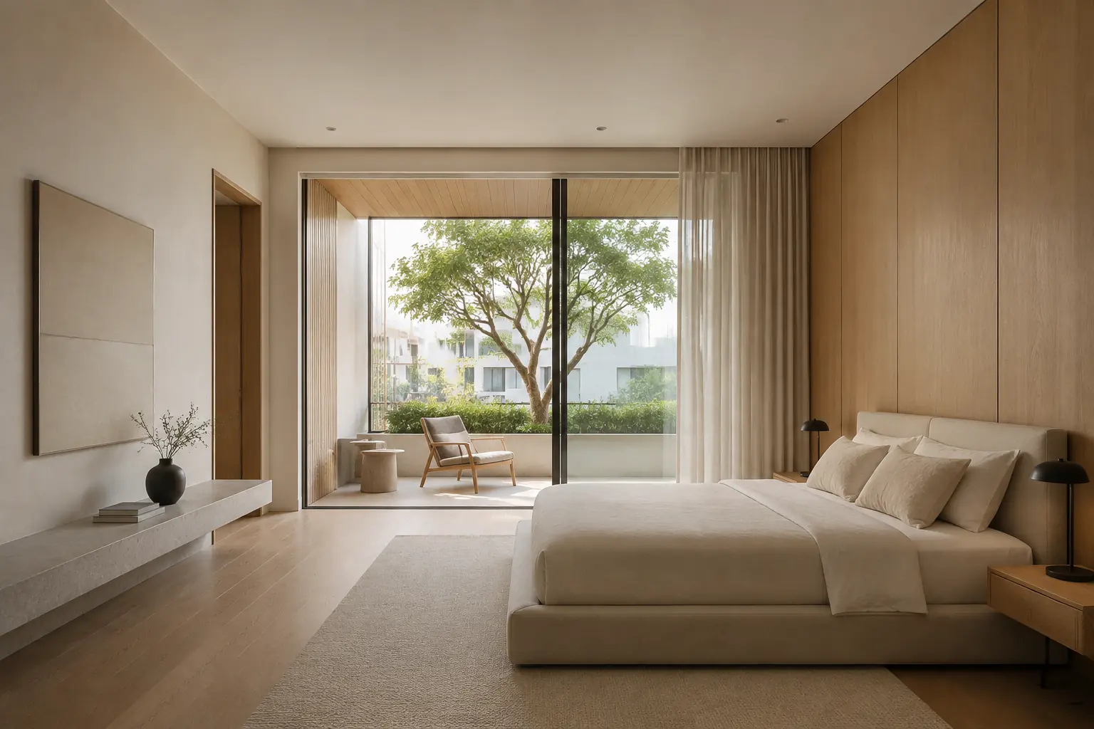 White Frame Residence 560 — Phòng ngủ chính — Home6D