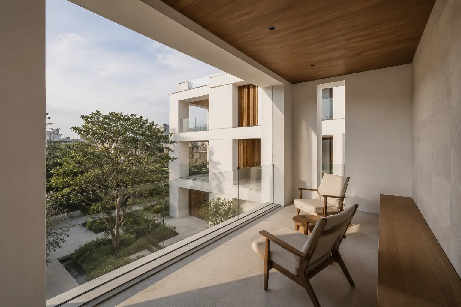 White Frame Residence 560 — Hồ bơi và cảnh quan — Home6D