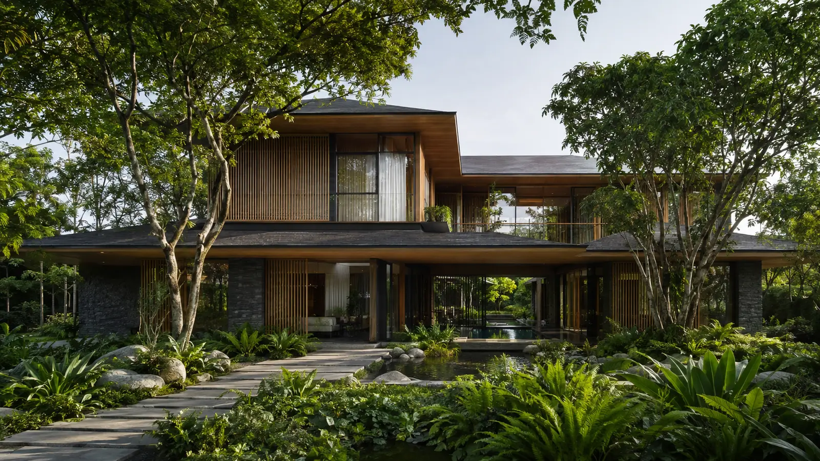 Canopy Garden House 520 hòa vào cảnh quan nhiệt đới – Home6D