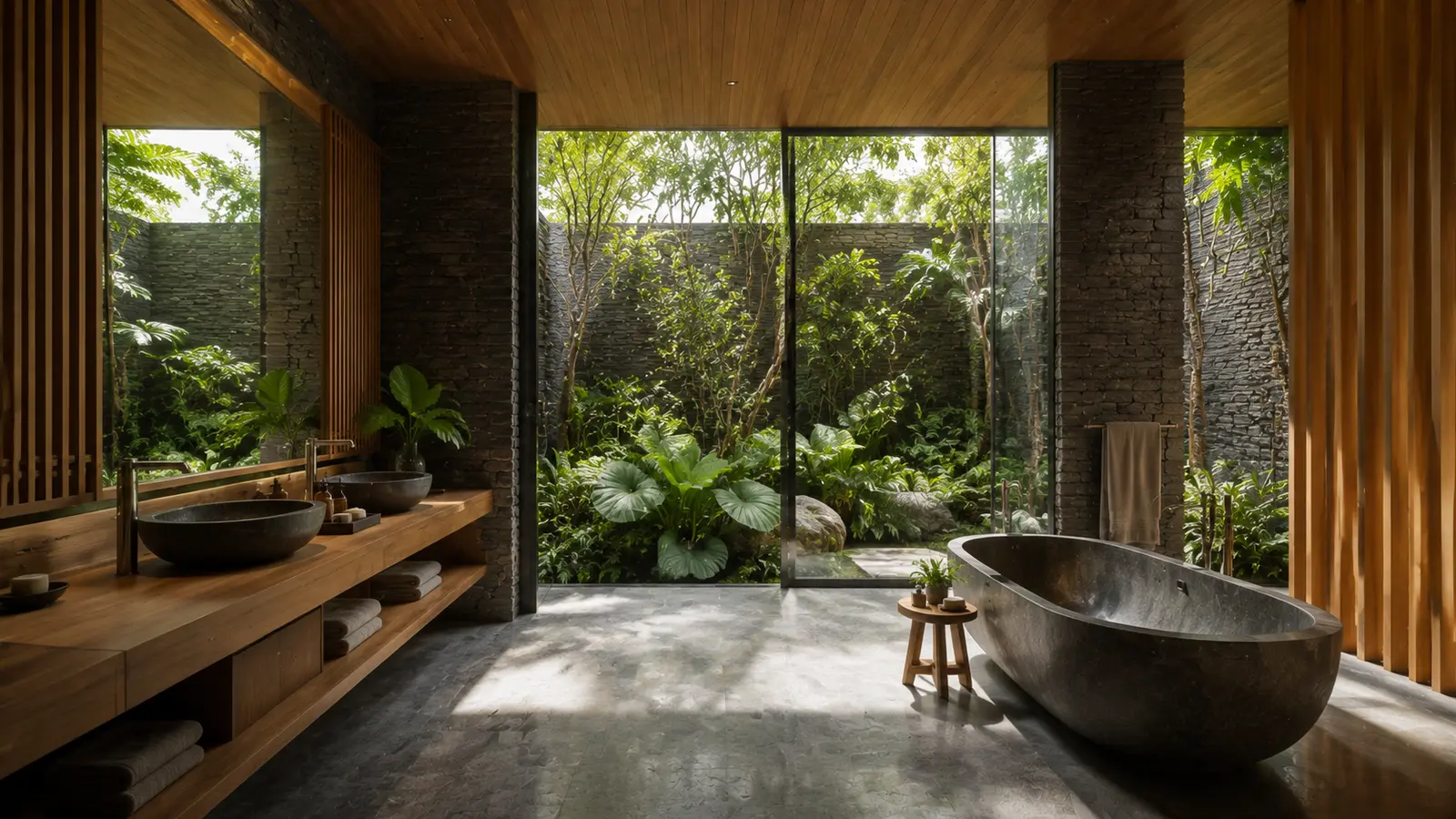 Canopy Garden House 520 — Phòng tắm spa nhiệt đới — Home6D