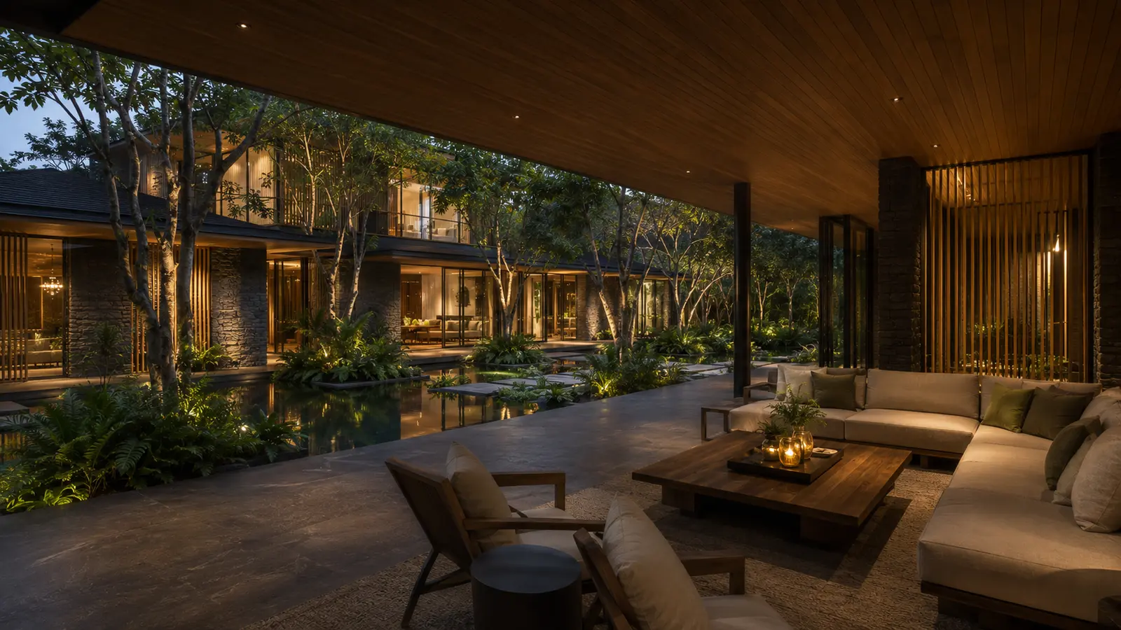 Canopy Garden House 520 — Hiên thư giãn buổi tối — Home6D