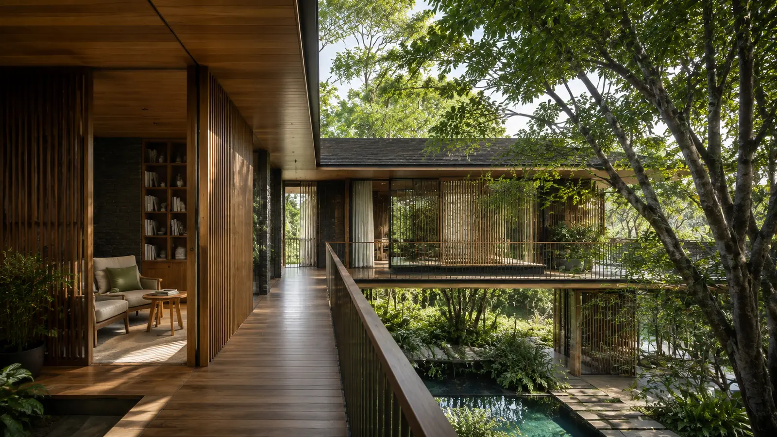 Canopy Garden House 520 — Cầu nối tầng hai — Home6D
