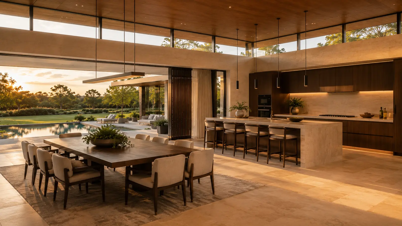 Biệt thự Mái Bay 480 — Phòng ăn và bếp mở — Home6D