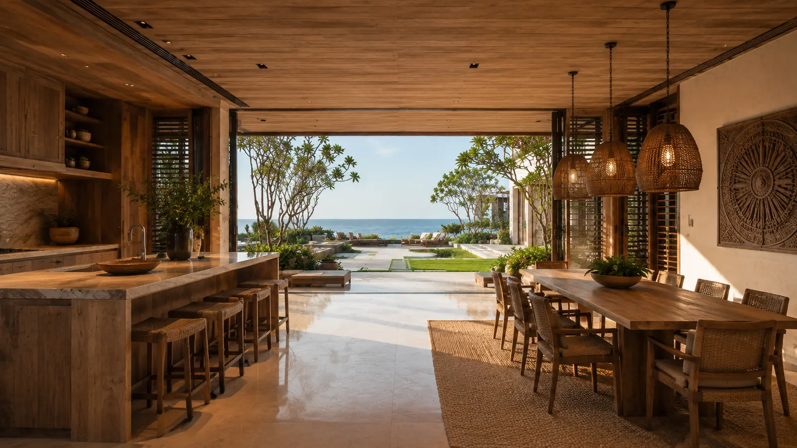 Biệt thự Sân Trong Ven Biển 730 — Bếp và phòng ăn — Home6D