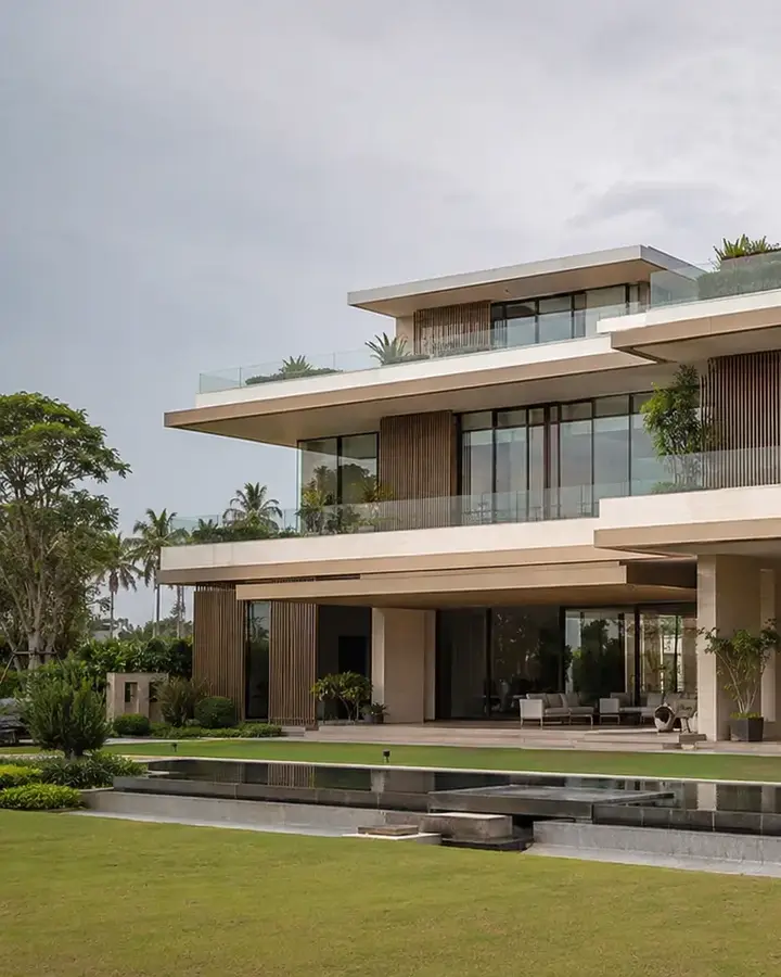 Góc chi tiết Linear Garden House – Biệt thự hiện đại Home6D