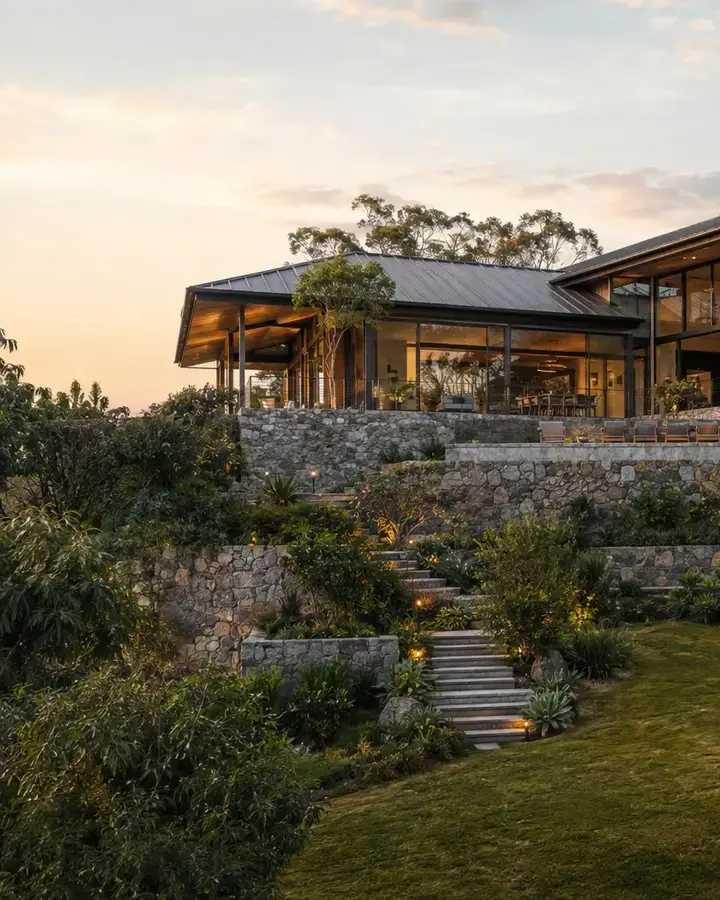 Góc chi tiết Stone Horizon House – Biệt thự hiện đại Home6D