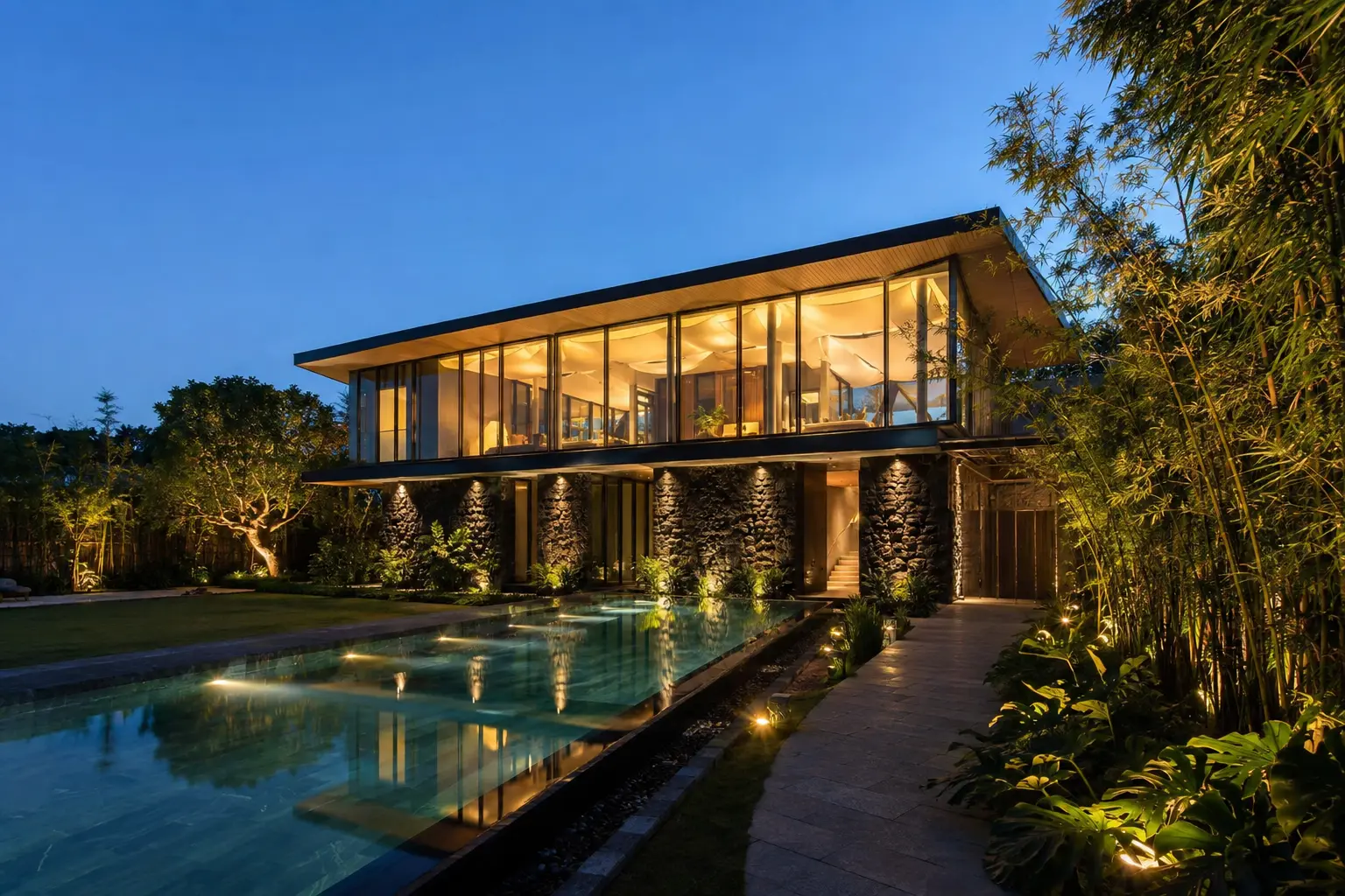 Basalt Bamboo Villa – Biệt thự hiện đại Home6D