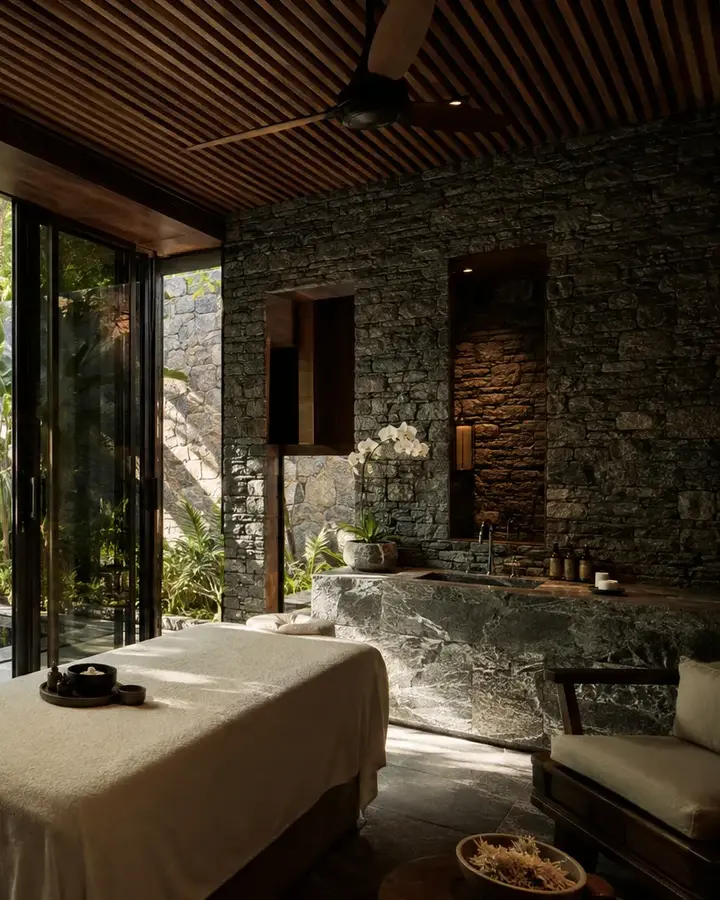 Góc chi tiết Tropical Spa Pavilion – Không gian nghỉ dưỡng Home6D