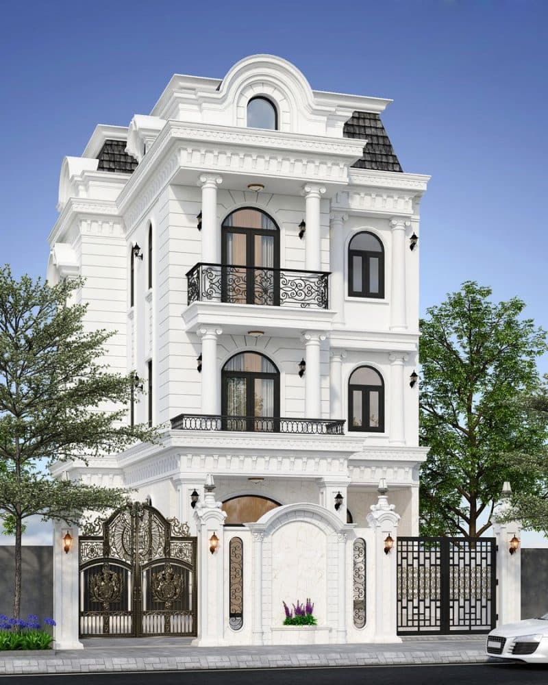 Đặc điểm của thiết kế biệt thự phố tân cổ điển