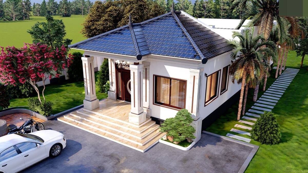 Các mẫu biệt thự nhà vườn cấp 4 hiện đại được ưa chuộng
