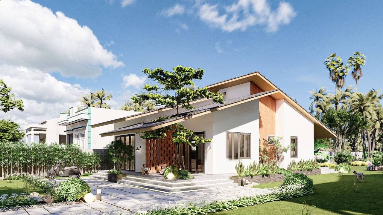 Những lưu ý khi xây dựng biệt thự nhà vườn cấp 4 hiện đại