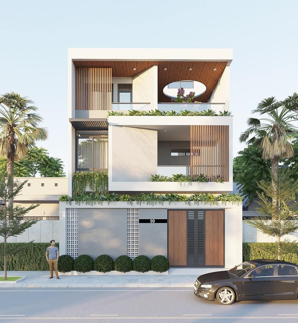 Khám phá 30+ mẫu thiết kế mặt tiền nhà đẹp, sang trọng nhất 2025