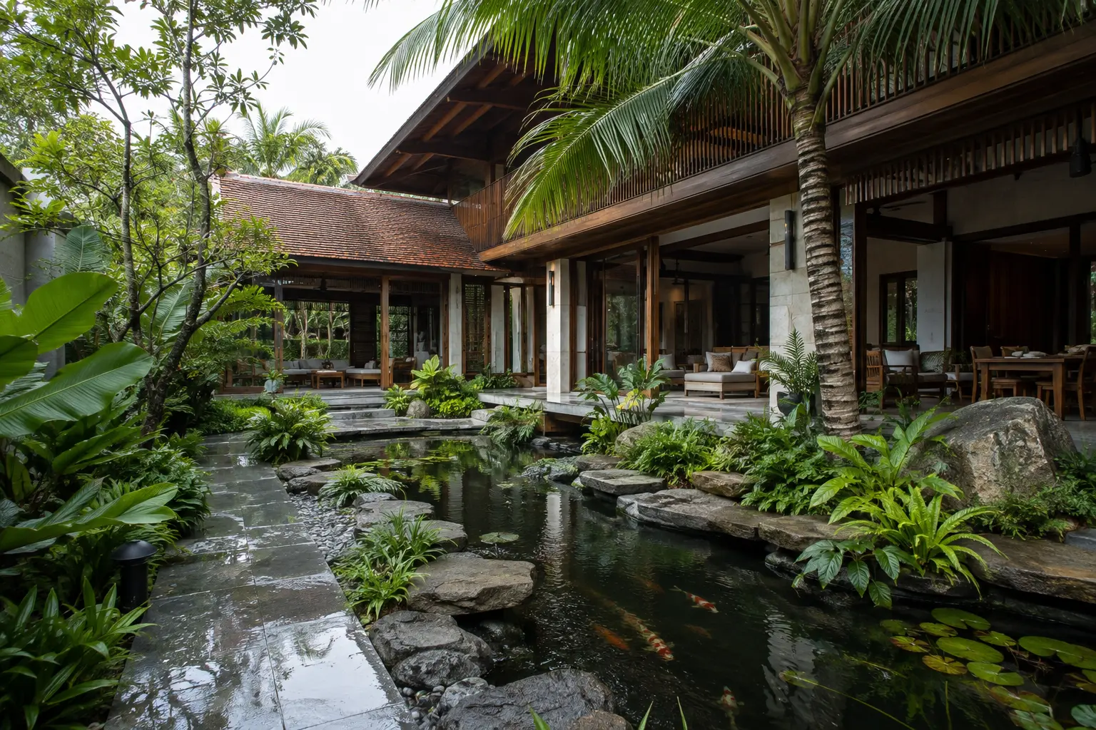 Koi Courtyard Villa 680 – góc 1 – nghiên cứu thiết kế Home6D