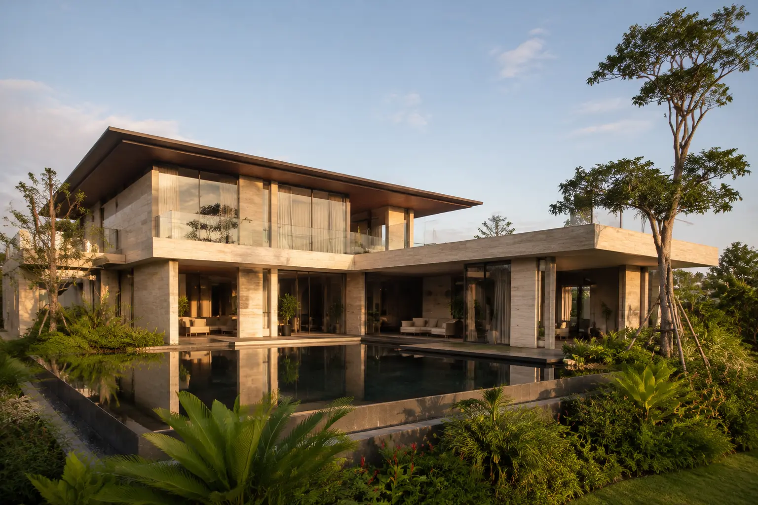 Courtyard House 620 – góc 1 – nghiên cứu thiết kế Home6D