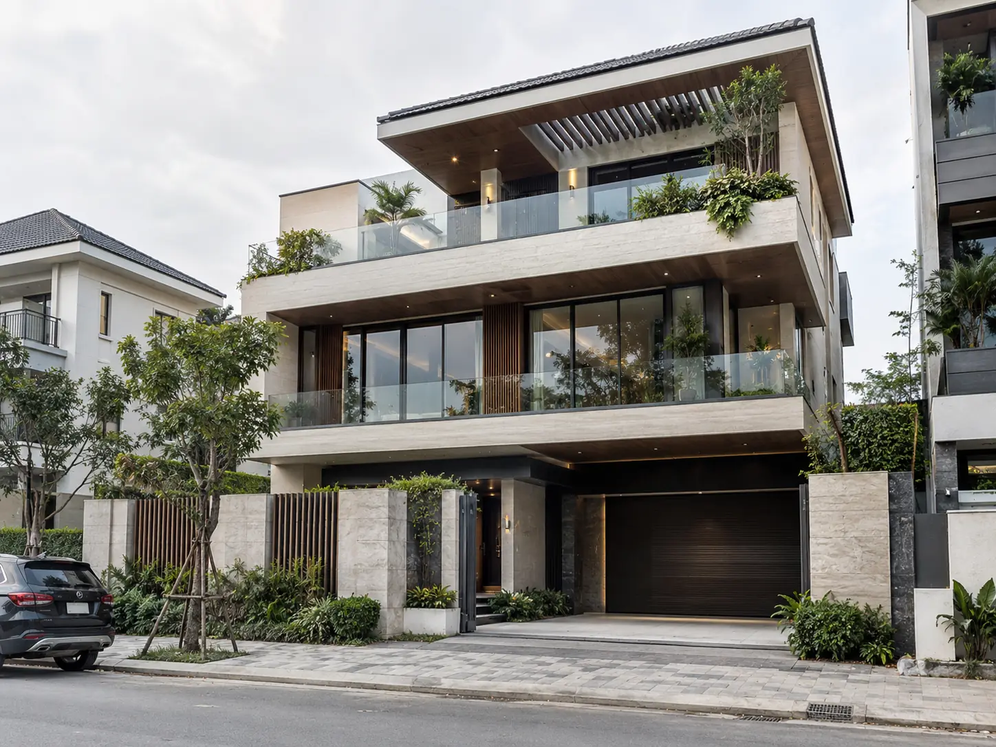 Biệt thự Thiên Quang 520 – biệt thự hiện đại 3 tầng do Home6D phát triển