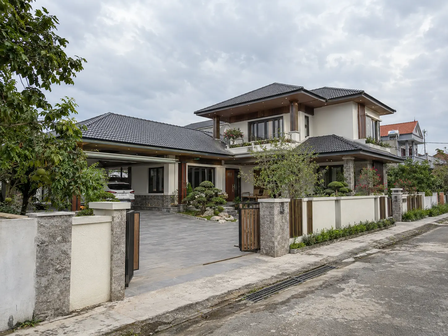 Biệt thự vườn Mộc Lan 520 – biệt thự vườn mái Nhật 2 tầng do Home6D phát triển