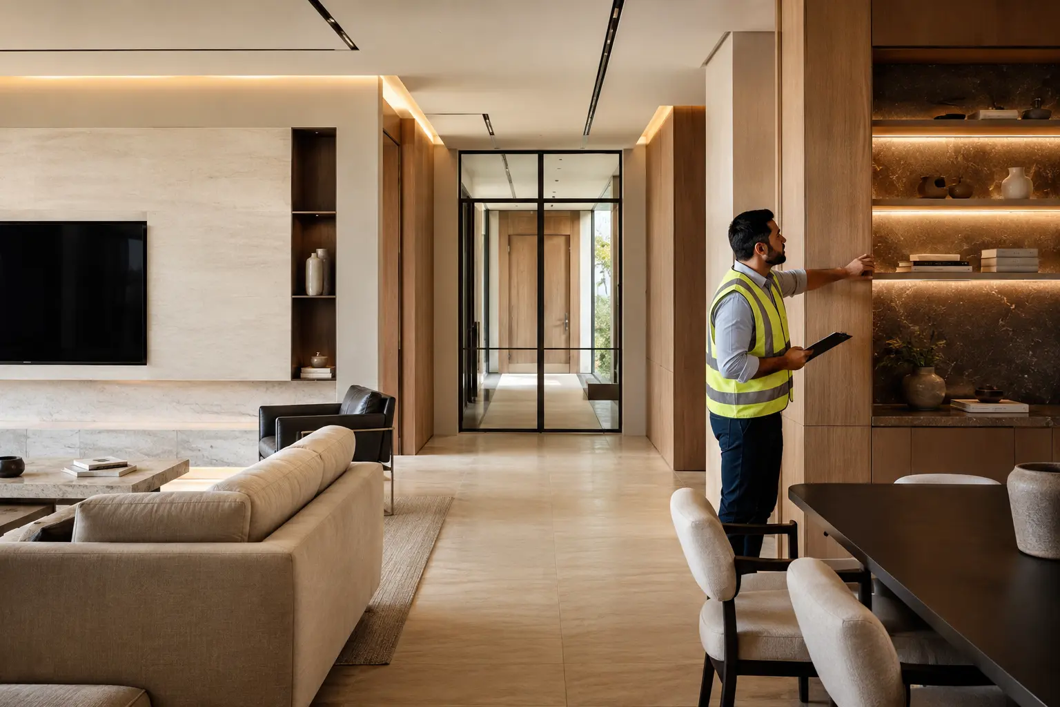 Quản lý dự án kiểm tra chất lượng hoàn thiện nội thất biệt thự