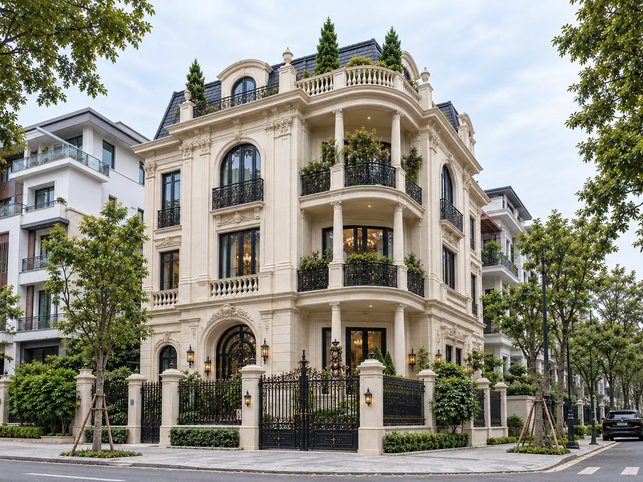 Maison Lumière — Toàn cảnh biệt thự tân cổ điển Pháp — Thiết kế HOME6D