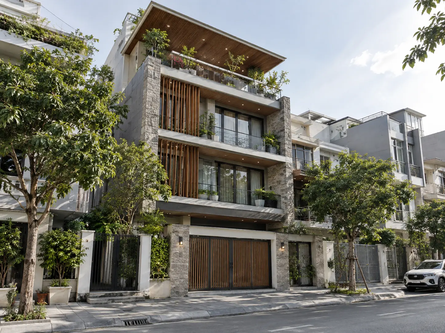 Nhà phố Gia Bảo 450 – nhà phố cao cấp 4–5 tầng do Home6D phát triển
